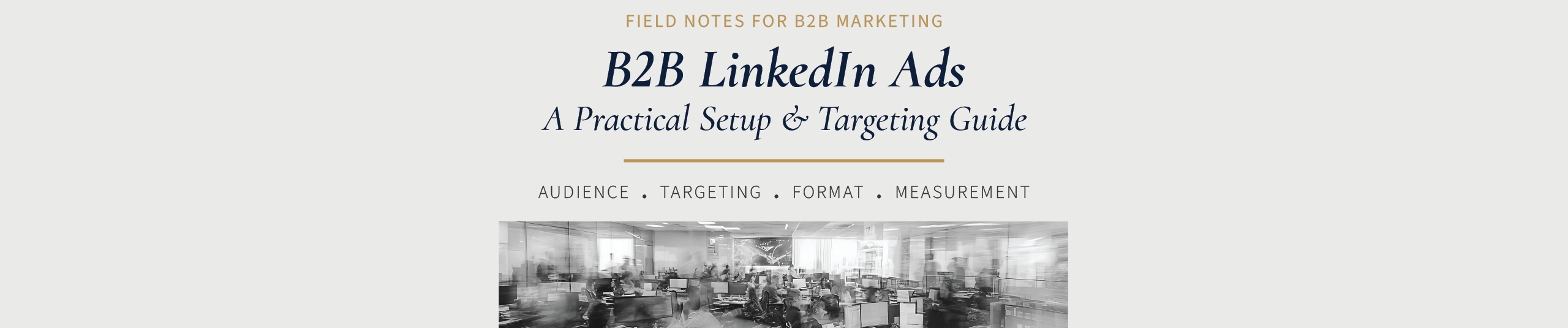 B2B LinkedIn Ads setup and targeting guide for effective B2B marketing campaigns